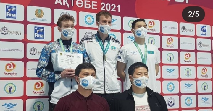 Чемпионат Республики Казахстан по плаванию г. Актобе. Эстафета 4 ×100 мужская и женская команда 1-место! Поздравляем наших спортсменов и тренеров!